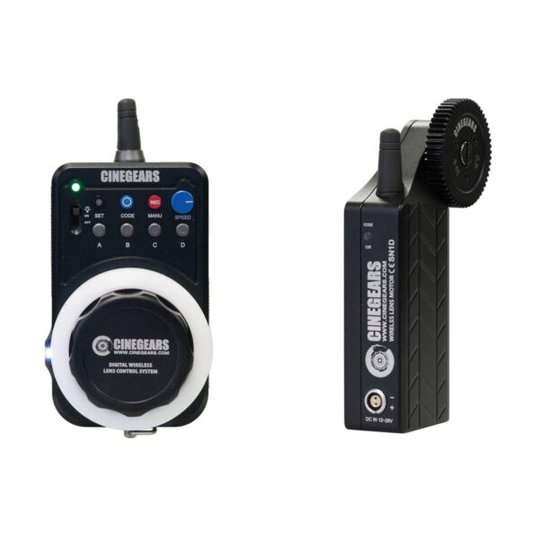 Cinegears Single Axis Wireless Follow Focus Express Standard Kit, Includes Wireless Express Hand Controller, Lens Control Motor, Water Proof Case
