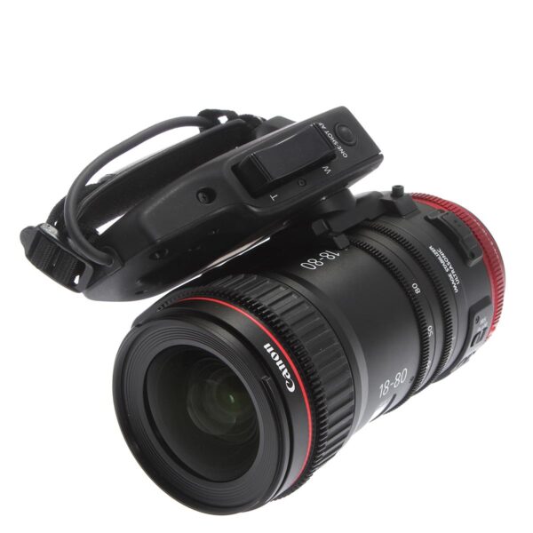 Canon Compact-Servo 18-80mm T4.4 EF Lens - Bundle With Canon ZSG-C10 Zoom Grip for COMPACT-SERVO Lens