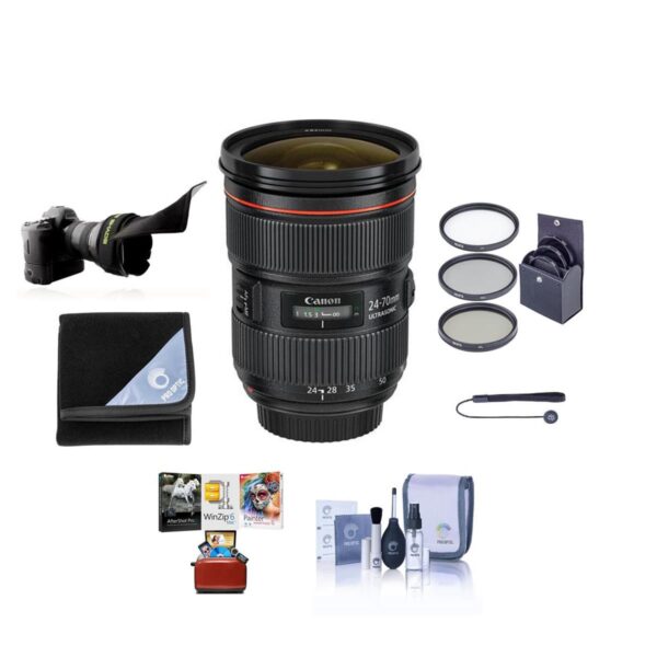Canon EF 24-70mm f2.8L II USM Lens with Free Basic Accessory Bundle (Mac)