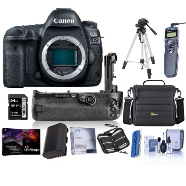 Canon EOS 5D Mark IV DSLR Body with Premium Accessory Bundle
