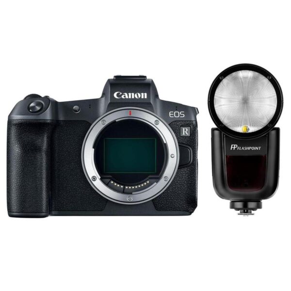 Canon EOS R Mirrorless Digital Camera with Flashpoint Zoom Li-On X TTL Speedlight