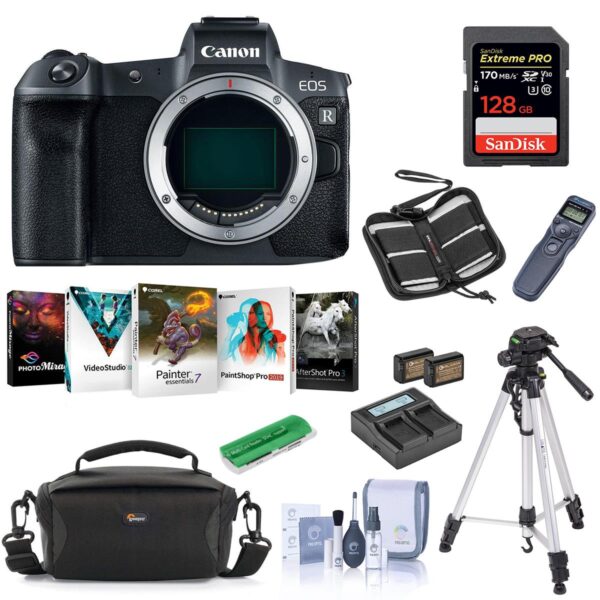Canon EOS R Mirrorless Full Frame Digital Camera Body Black WPremium Acc KIt