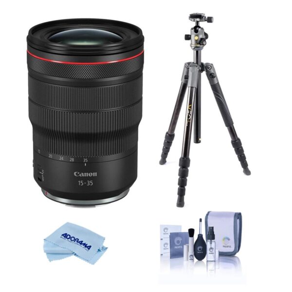 Canon RF 15-35mm f2.8 L IS USM Lens, Bundle with Vanguard VEO 2 235AB Aluminum Tripod