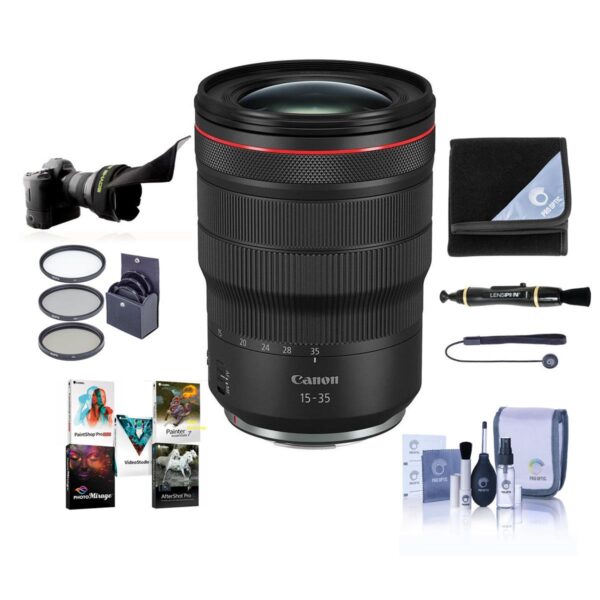 Canon RF 15-35mm f2.8 L IS USM Lens with Free Basic Accessory Bundle (PC)