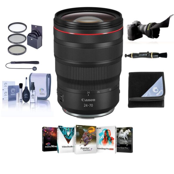 Canon RF 24-70mm f2.8 L IS USM Lens with Free Basic Accessory Bundle (PC)