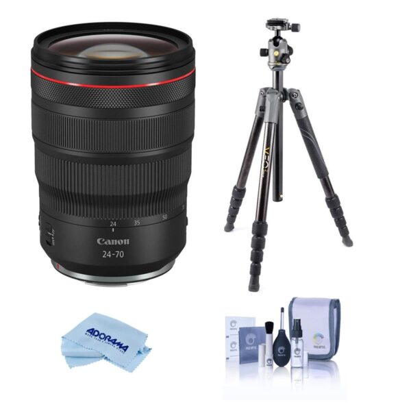 Canon RF 24-70mm f2.8 L IS USM Zoom Lens with Tripod Bundle