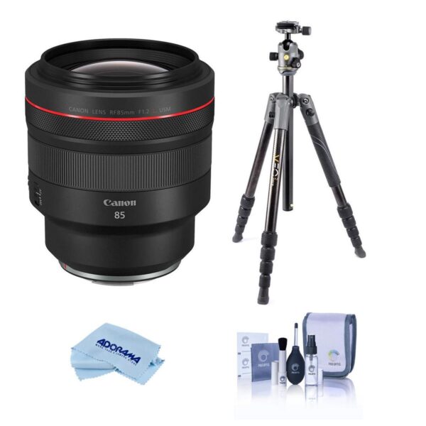 Canon RF 85mm f1.2 L USM Lens Bundle with Tripod Kit