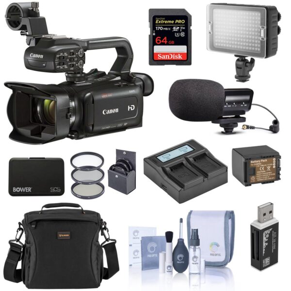 Canon XA11 Compact Professional Camcorder with HDMI, 20x HD Optical Zoom, - Bundle