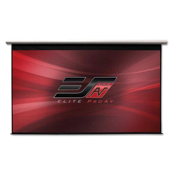 Elite Screens Manual Grande 2 Series MaxWhite 200 1610 4K8K Ultra HD Pull-Down Projection Screen, White