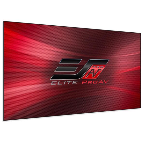 Elite Screens Pro Frame Thin Series CineWhite 110 169 4K Ultra HD Wall Mount Fixed Frame Projector Screen, Black
