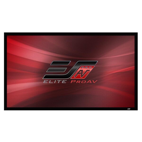 Elite Screens Pro Frame Velvet Series CineWhite 180 169 4K Ultra HD Wall Mount Fixed Frame Projector Screen, Black
