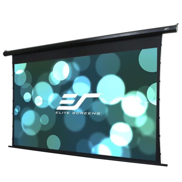 Elite Screens Spectrum Tab-Tension 2 CineGray 3D 125 169 4K8K Ultra HD Ceiling Motorized Projector Screen, Black