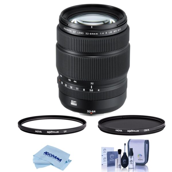 Fujifilm GF 32-64mm f4 R LM WR Wide-Angle Zoom Lens With Hoya Filter Kit