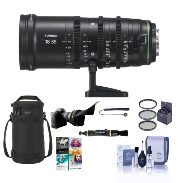 Fujifilm MKX 18-55mm T2.9 Manual Cinema Lens for X Series Cameras WFree Acc Kit