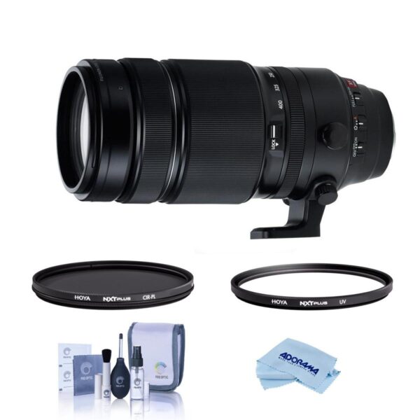 Fujifilm XF 100-400mm F4.5-5.6 R LM OIS WR Lens With Hoya 77 UVCPL Filters