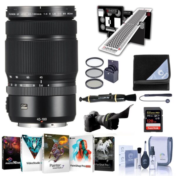 Fujinon GF 45-100mm F4 R LM WR Lens - With Premium Accessory Bundle