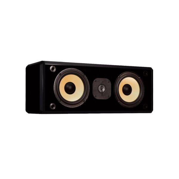 Induction Dynamics C2 2-Way Center Channel Speaker, Black Gloss
