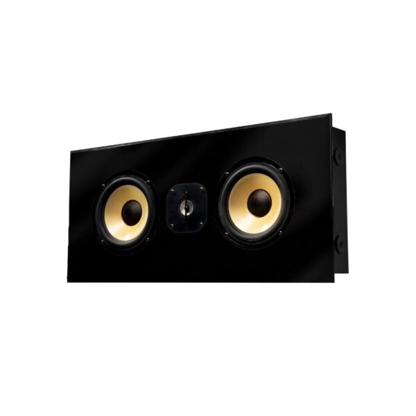Induction Dynamics C2.IW 2-Way Center Channel In-Wall Speaker, Black Gloss