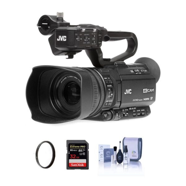 JVC GY-HM180 12.4MP 4K Ultra HD Camcorder 12x Optical Zoom With Free Acc Bundle
