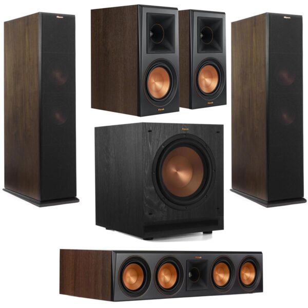Klipsch Reference Premiere 2x RP-280FA 5.1 Home Theater System, Walnut
