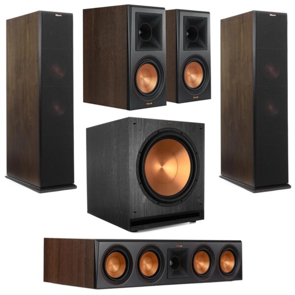 Klipsch Reference Premiere RP-280FA Home Theater System, WalnutBlack