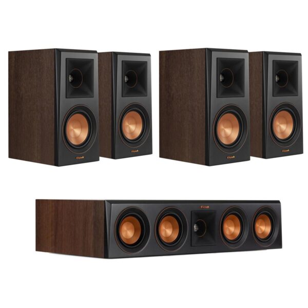 Klipsch Reference Premiere RP-500M 5.0 Home Theater Pack, Walnut