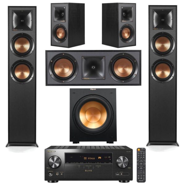 Klipsch Reference R-625FA 5.1 Home Theater System, Black