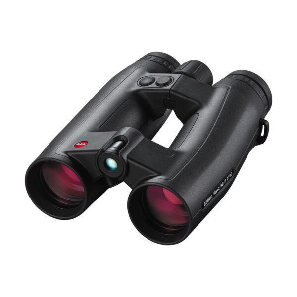 Leica 10x42 Geovid HD-R Water Proof Porro Prism Binocular with 7.1 Degree Angle of View, 2700 Yard Metering Rangefinder, Black