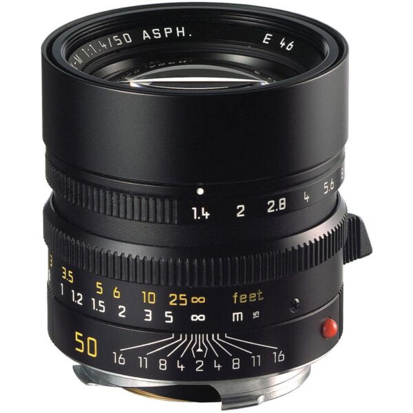 Leica 50mm f1.4 SUMMILUX-M Aspherical, Manual Focus (6-Bit Coded) Lens for M System - Black
