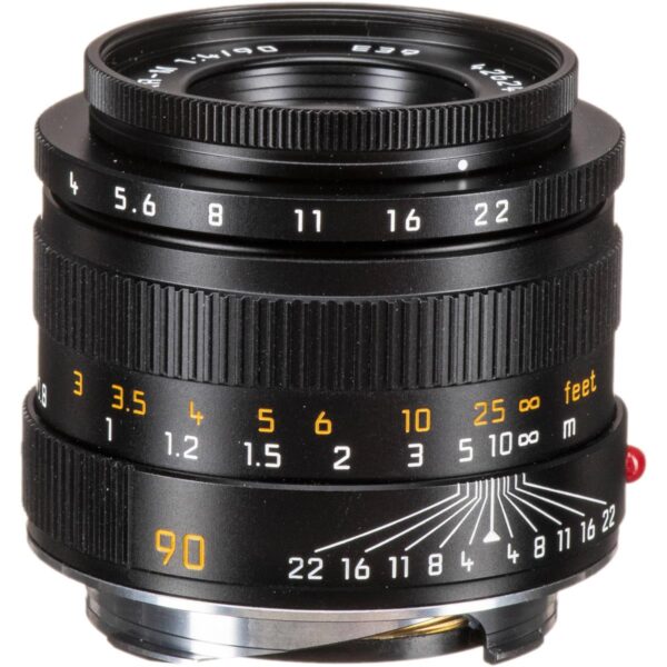 Leica Macro-Elmar-M 90mm f4 Manual Focus Lens, 2.6' Minimum Focus Distance, USA Warranty