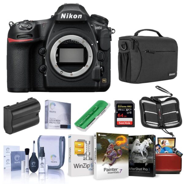 Nikon D850 DSLR Camera Body With Free Mac Accessory Bundle