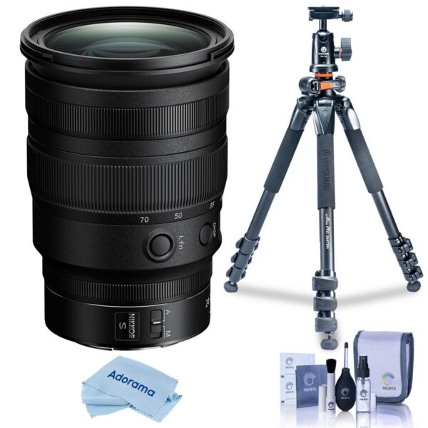 Nikon NIKKOR Z 24-70mm f2.8 S Lens With Vanguard Alta Pro 264AT Tripod Kit