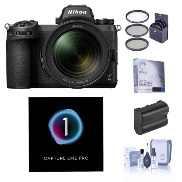 Nikon Z 6II Mirrorless Camera with 24-70mm f4 Lens with Capture One Pro Kit