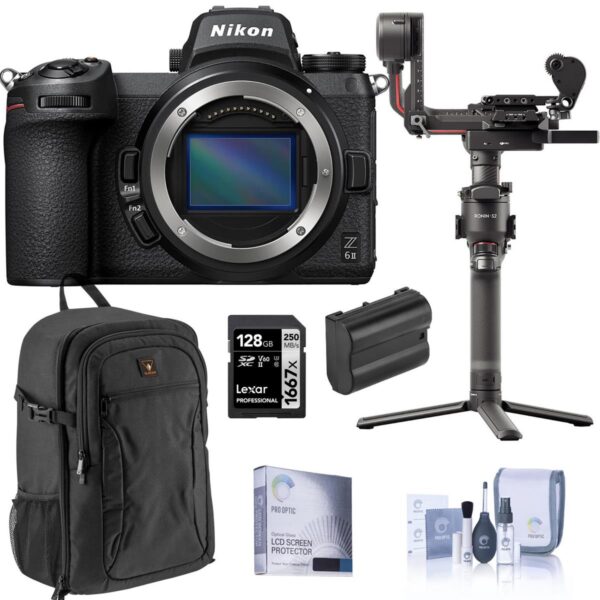 Nikon Z 6II Mirrorless Digital Camera Body with DJI RS 2 Pro Combo Kit