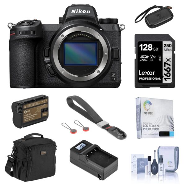 Nikon Z 6II Mirrorless Digital Camera Body with Essential Accessories Kit