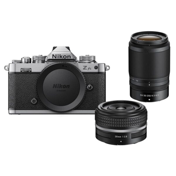 Nikon Z fc Mirrorless Camera with 28mm f2.8 (SE) & 50-250mm Lens
