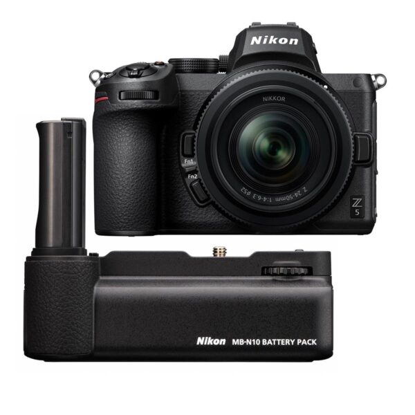 Nikon Z5 Full Frame Mirrorless Camera with 24-50mm Lens with MB-N10 Battery Pack