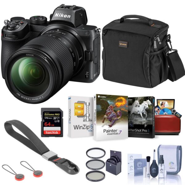 Nikon Z5 Mirrorless Camera with 24-200mm Lens Kit w64GB Card Mac Software & Acc