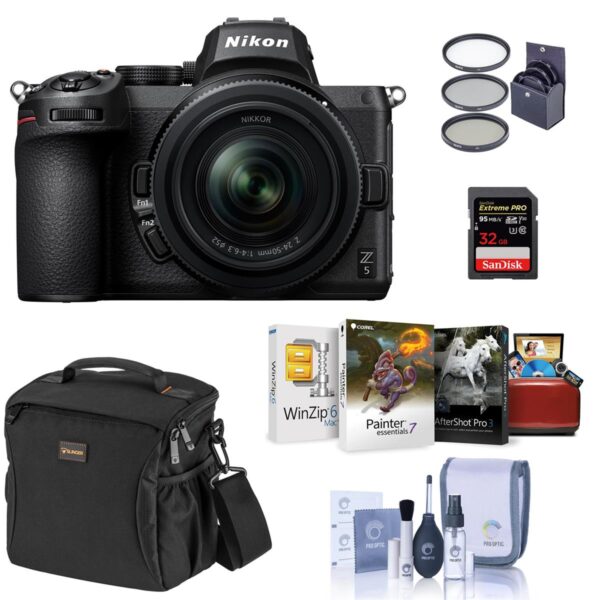 Nikon Z5 Mirrorless Camera with 24-50mm Lens Kit w32GB Card, Mac Software & Acc