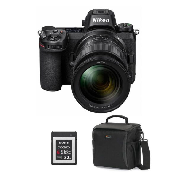 Nikon Z6 FX-Format Mirrorless Camera WZ 24-70mm f4 S Lens W32GB XQD CardCase