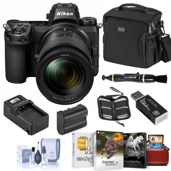 Nikon Z6 FX-Format Mirrorless Camera with 24-70mm Lens with Mac Software & Acc.