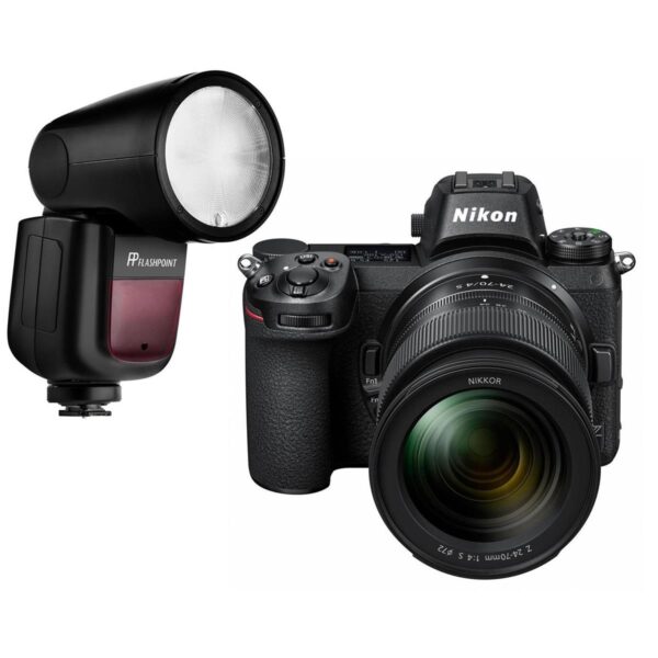 Nikon Z6 FX-Format Mirrorless Camera with NIKKOR Z 24-70mm f4 S Lens WFP Flash