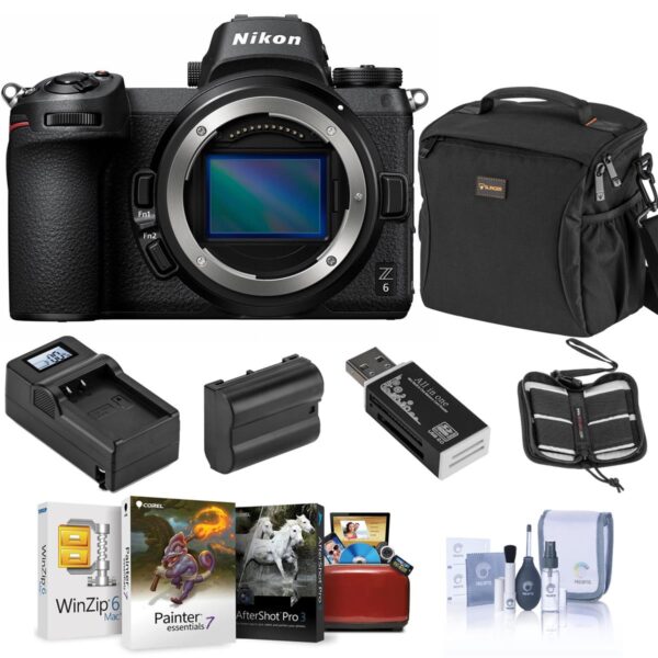 Nikon Z6 FX-Format Mirrorless Camera Body Only - with Mac Software & Accessories