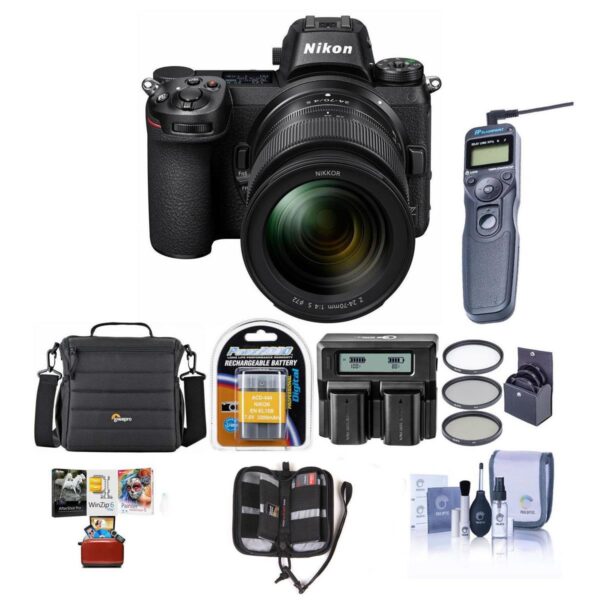Nikon Z7 FX-Format Mirorless Camera with 24-70mm f4 S Lens WFree Accessory Kit