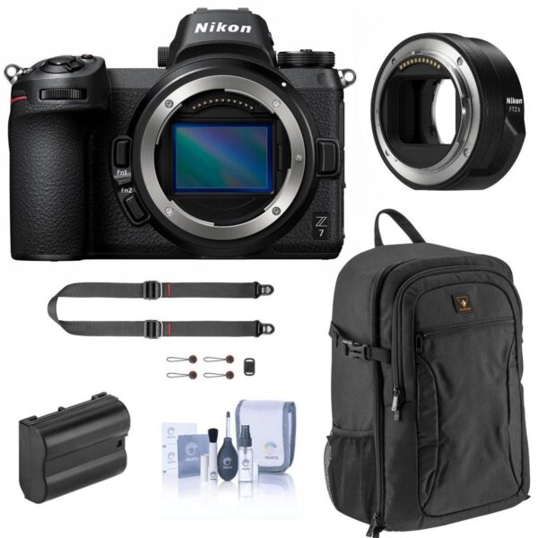 Nikon Z7 FX-Format Mirrorless Camera Body with FTZ II Adapter & Accessories