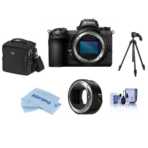 Nikon Z7 FX-Format Mirrorless Camera Body with FTZ II Adapter & Tripod Kit