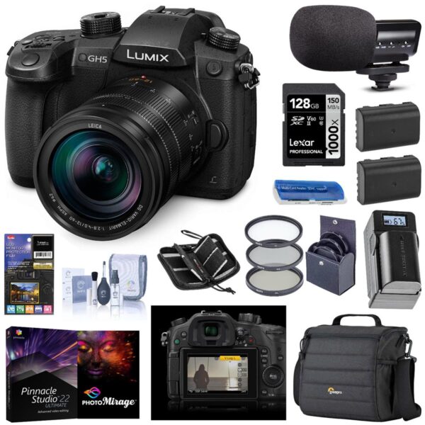Panasonic DC-GH5 Mirrorless Body wLeica DG 12-60mm F2.8-4.0 OIS WACC BUNDLE
