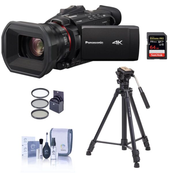 Panasonic HC-X1500 4K Pro Camcorder with 24x Optical Zoom, WiFi HD Live Streaming