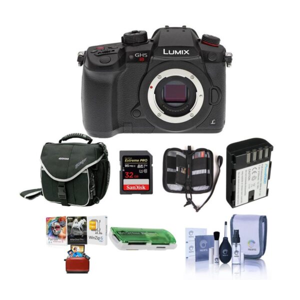 Panasonic Lumix DC-GH5s Mirrorless Body With Free Mac Accessory Bundle