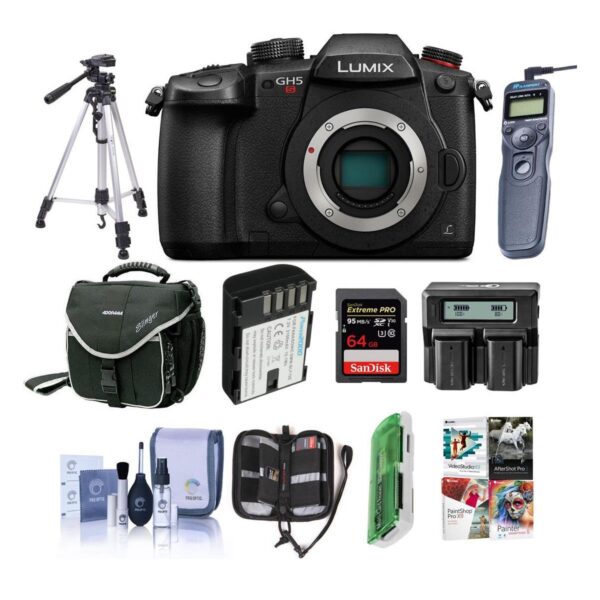 Panasonic Lumix DC-GH5s Mirrorless Body - With Premium Accessory Bundle